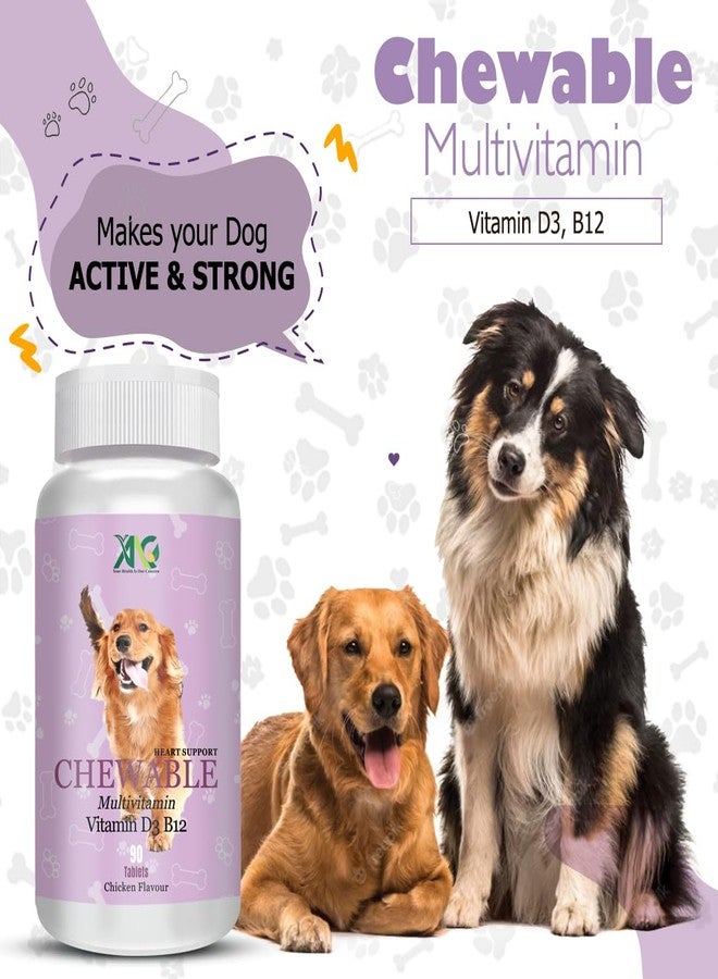 ANC Chicken Flavour Chewable Multivitamin Tablets for Pets with Vitamin D3, B12 (90 Tablet) (Multivitamin Tablet) - Image 2